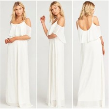 SHOW ME YOUR MUMU NWT Caitlin Ruffle Bridal Wedding Bridesmaids Maxi Dress // 2X