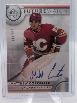 2023-24 Sp Authentic - Autographed Future Watch Matthew Coronato #108 /999 (AU,
