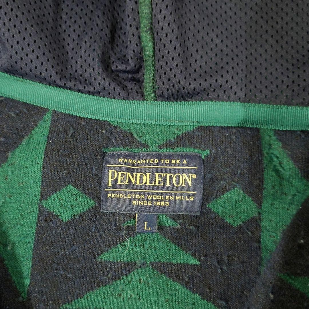 PENDLETON Native Pattern Fleece Jacket Full-Zip H… - image 4