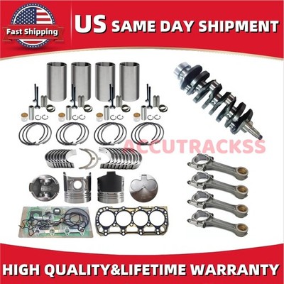 Overhaul Rebuild Kit+Connecting Rod+Crankshaft for Caterpillar CAT C2.2 Engine