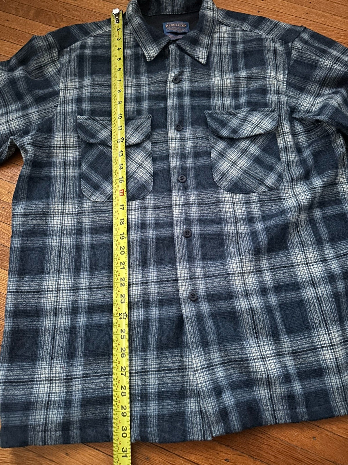 Pendleton Loop Colar board shirt Wool Size Large … - image 10