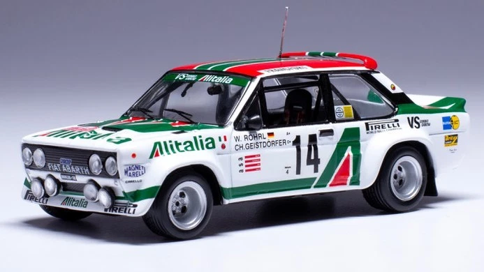 MODELLINO AUTO STATICO IXO FIAT 131 ABARTH ROHRL RALLY MONTE CARLO 1979 1/43 - Immagine 4 di 4