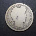 1894  *O * BARBER SILVER QUARTER  ***NICE*** FREE SHIPPING   C2034