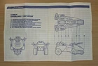 GI Joe 1990 Overlord Dictator Vehicle Blueprints Instructions Original Hasbro
