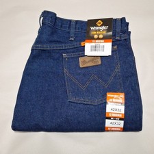 Wrangler FR Original Mens 42x32 Flame Resistant Carpenter Work Jeans Tag 42x32