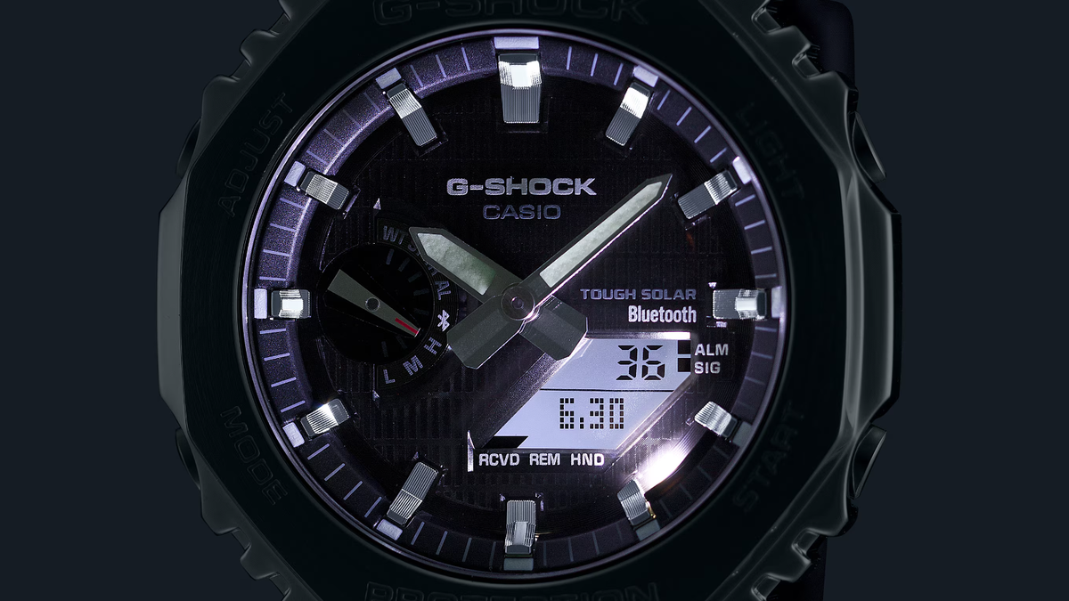 CASIO G-SHOCK GBM-2100A-8BJF Metal Covered Octagon Men's Solar