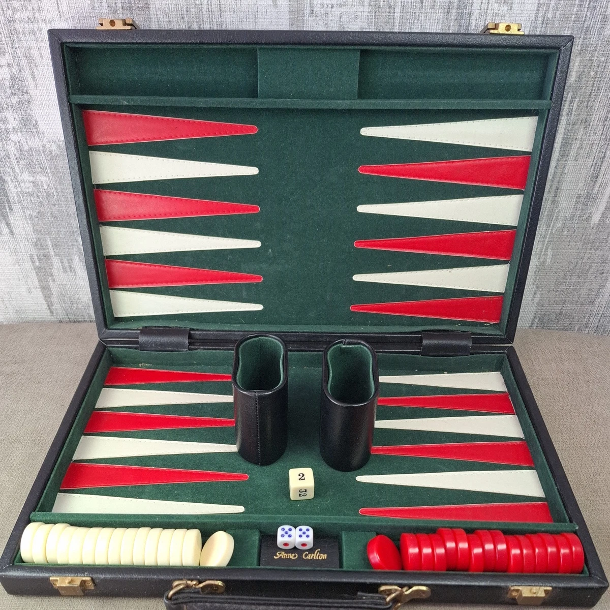 Valise de backgammon sport chaud xl de luxe noir 53x64 | Jeux
