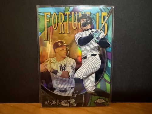 Aaron Judge 2025 Topps Chrome Fortune 15 NY Yankees #F15-1 in Nice Shape!
