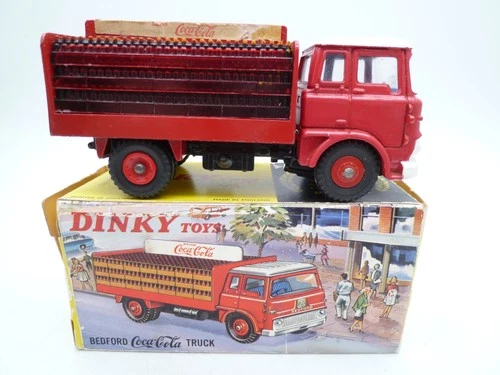 VINTAGE DINKY TOYS 402 BEDFORD TK COCA COLA TRUCK IN ORIGINAL BOX 1966-69