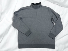 EUC Columbia Mens Sweatshirt Fleece-Lined Sz XL Gray Pullover 1/4 Zip Mock Neck