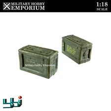 1:18 Blue Box Toys BBi Elite Force WWII US Army .50 Cal Ammo Box Accessory Lot