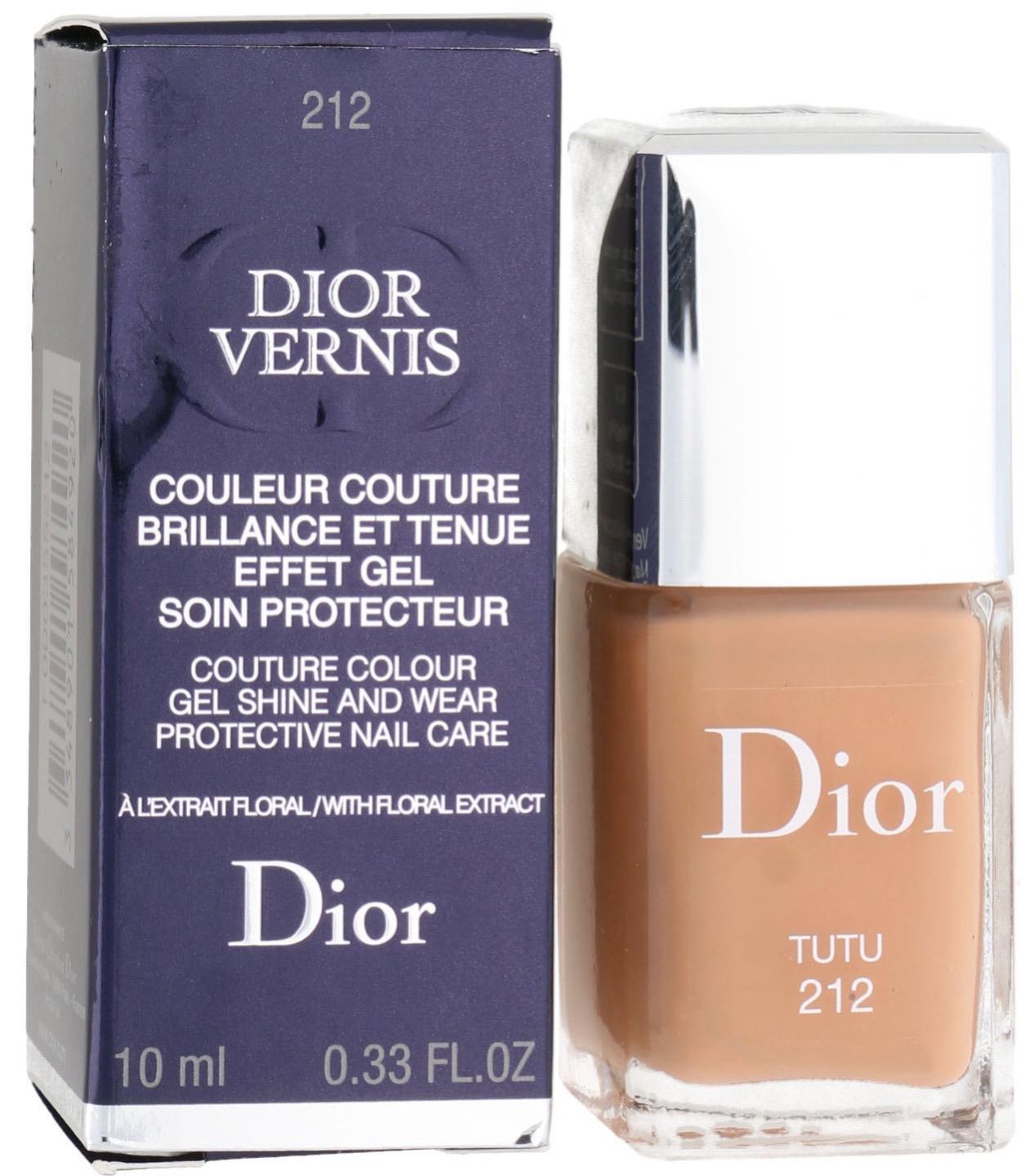 DIOR Vernis Nail Polish Gel Shine + Long Wear # 212 Tutu 10ml