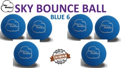 2'' Rubber Hand Balls ''BLUE'' - SKY BOUNCE -  6 Balls (TAIWAN)