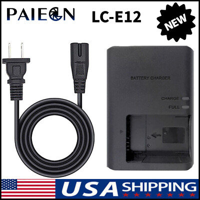 LC-E12 Charger For Canon LP-E12 Battery EOS Kiss M2 X7 PowerShot SX70 HS Camera