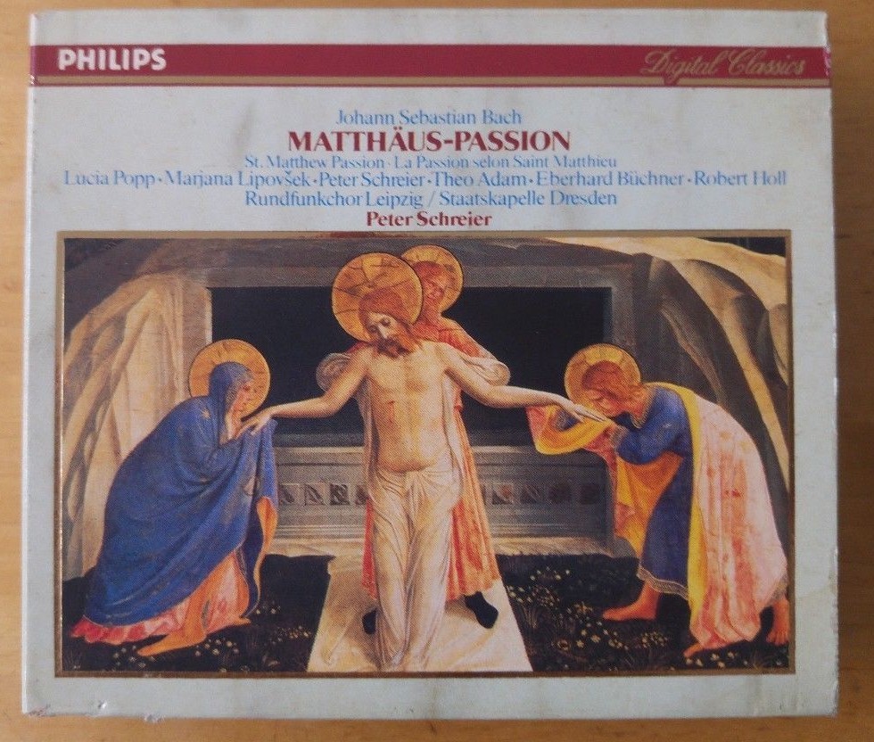 Bach Matthaus Passion 3枚セット Bach - Matthaus Passion Schreier Popp W. Germany Philips 3CD Full