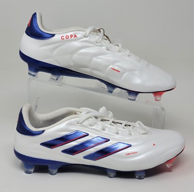 adidas Soccer Copa Pure 2 Elite FG Cloud White Blue Cleats  display picture 1
