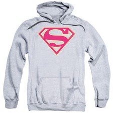 SUPERMAN RED  GOLD SHIELD Licensed Adult Hooded Sweatshirt Hoodie SM-3XL