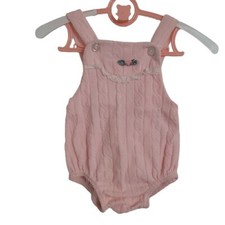 Pink Vintage Romper Bodysuit Pink Medium 14-17 Lbs. 3-6 Months