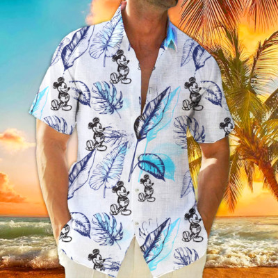 Disney Mickey Mouse hawaiian shirt, Dad gift, summer disney park