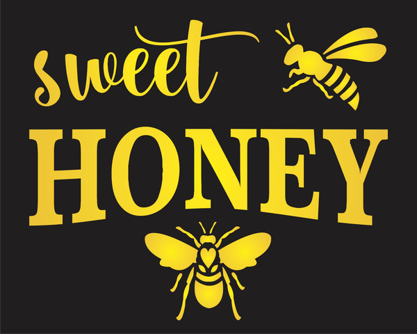 Sweet Bee Miel STENCIL Cremosa Granja Jardín Cocina Mercado Hágalo Usted Mismo Carteles de Arte 
