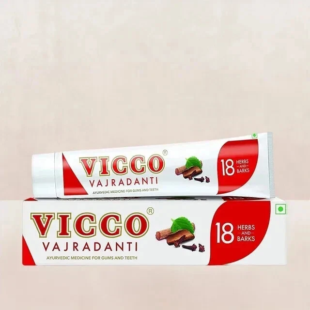 Vicco Vajradanti Ayurvedic Toothpaste 200g x 5 | Herbal | Bad Breath Care 2027 - Image 3 of 4
