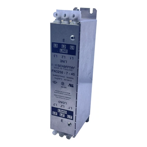 Schaffner FN3258-7-45 Power Line Filter 50/60Hz 3x480/275V AC
