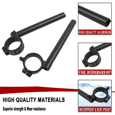 Universal Motoycycle Clip-On Handlebars For SUZUKI GSXR600 1997-2003 - View #4