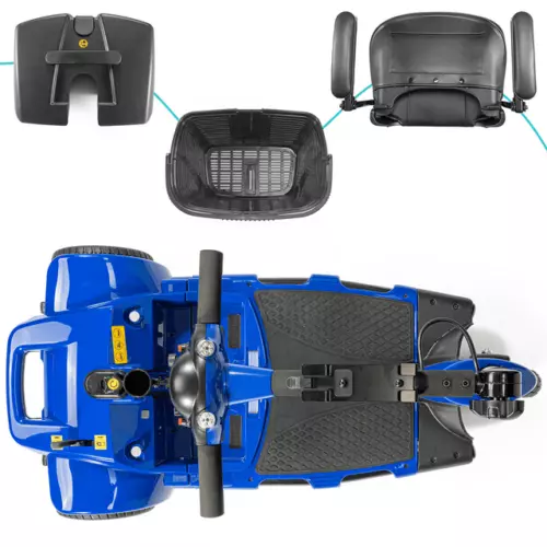 3 Wheel Mobility Scooter Electric Powered Mobile Folding Wheelchair Device Adult - Picture 16 of 24