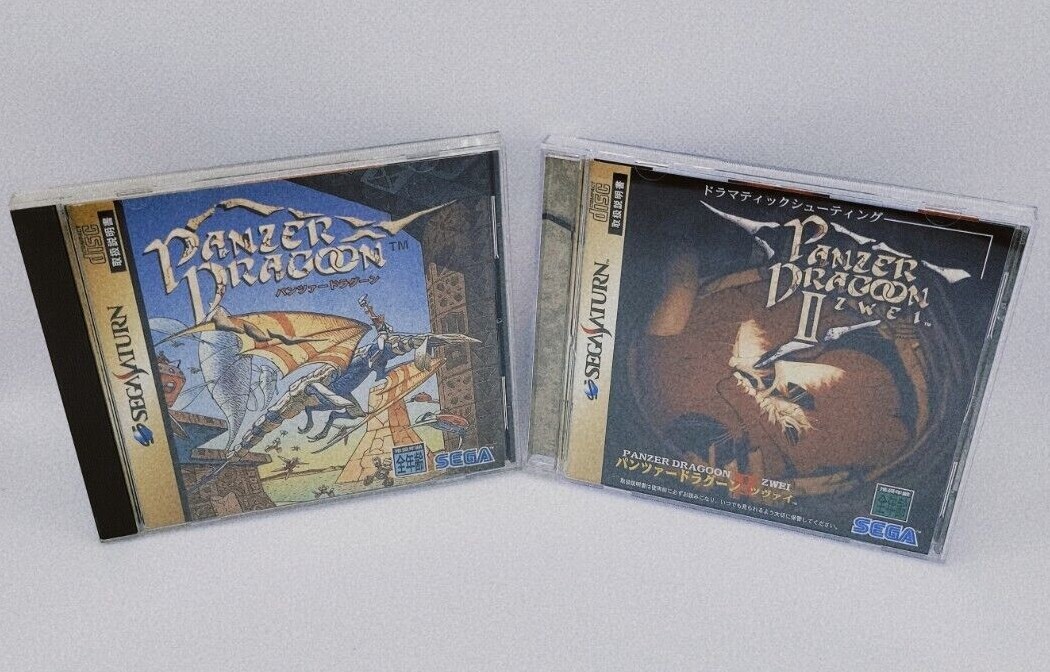 Lot 2 Panzer Dragoon 1 2 Zwei Set Sega Saturn SS From Japan NTSC-J