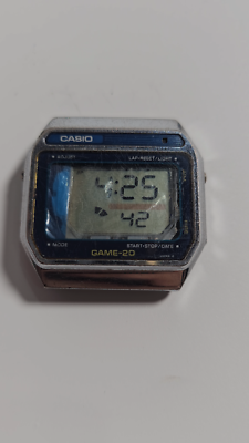 Casio Game GM-20 Mod 165 Watch Movement work FOR PARTS OR REPAIR