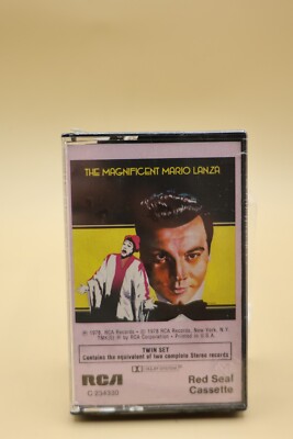 (RARE) MARIO LANZA - The Magnificent Mario Lanza - 1978 Cassette- RCA RECORDS