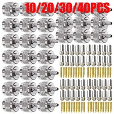 Lots N male plug crimp RF RG58 RG142 LMR195 RG400 Cable Straight RF connector