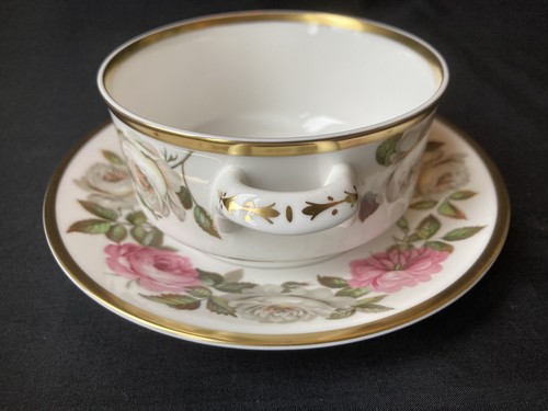 Royal Worcester Royal Garden , Soup Coup & Saucer ,NEVER USED ,1969 , Perfect. - Picture 5 of 11