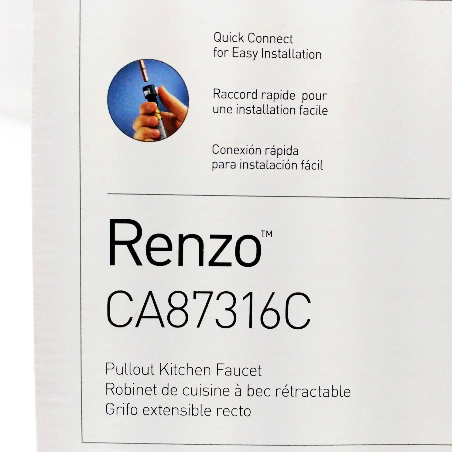 Moen Renzo Pullout Kitchen Faucet Chrome 13 Hole Installation Model