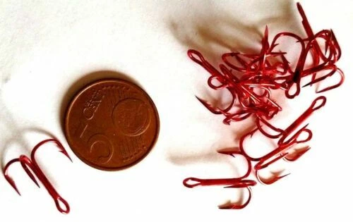 Ami rossi per la pesca, dimensioni dell'amo 8