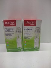 Lot of 2 Playtex Baby Nurser Drop-Ins Liners 8-10 oz 100 Disposable Liners New 