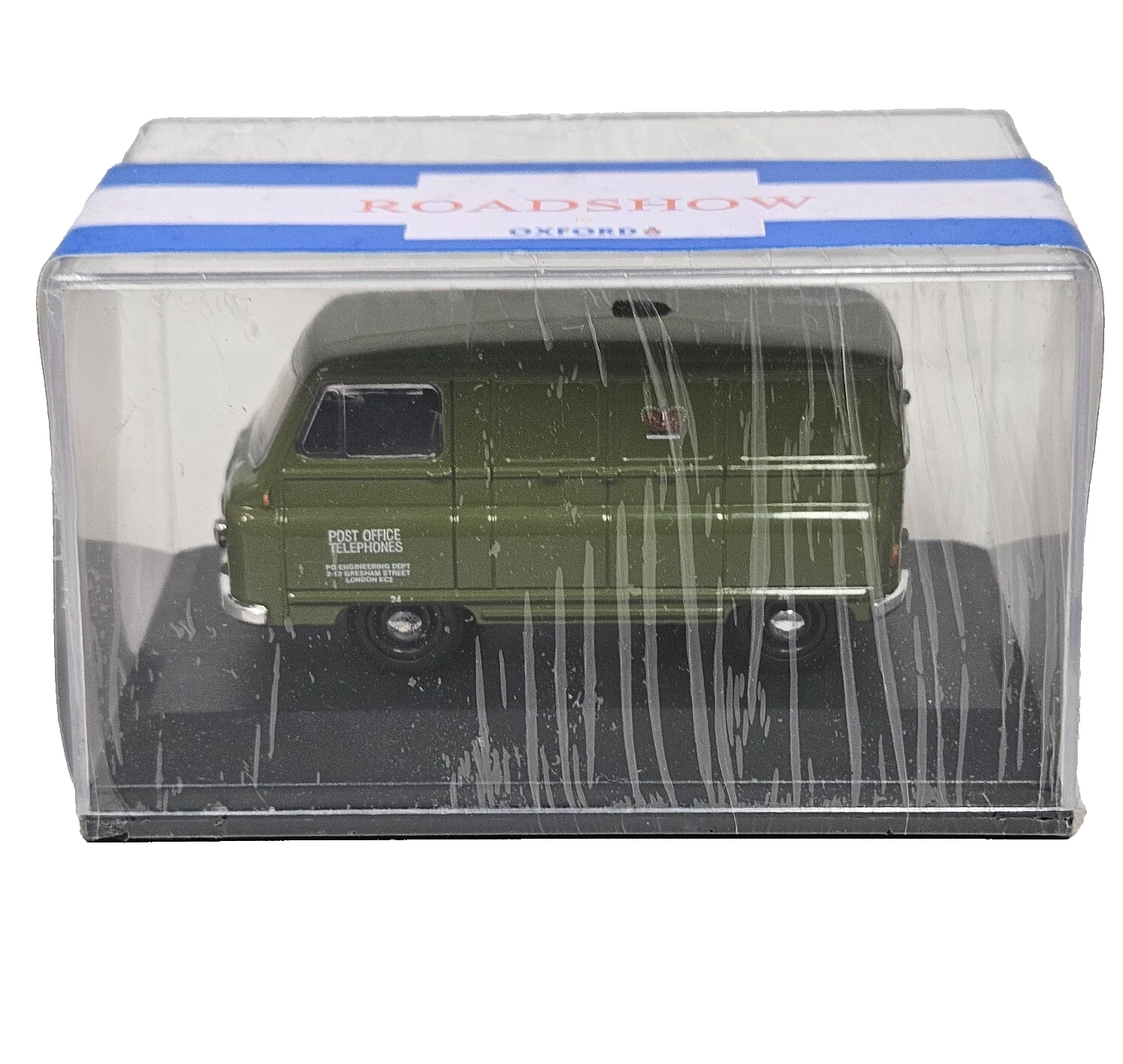 VANS OXFORD DIECAST JM001 MORRIS GPO VAN 1:43 nuovo con scatola modello pressofuso verde