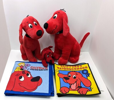 Clifford the Big Red Dog Lot pcs Cloth books (2) Kohl's Cares