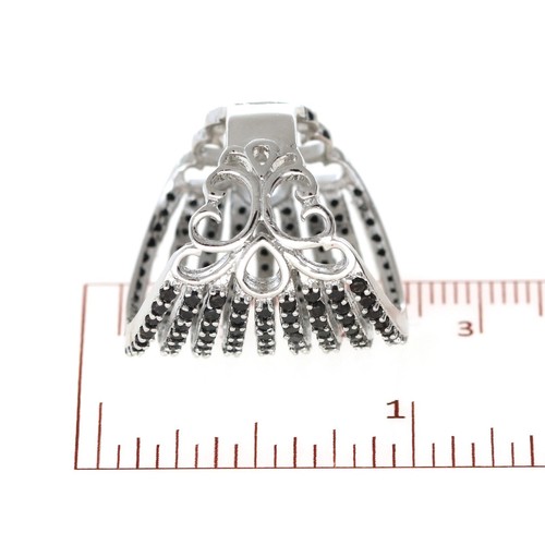 Umwerfend Cubic Zirkonia Nine Line Riesiges Hochzeit Damen Ring Variant Color - Bild 15 von 129