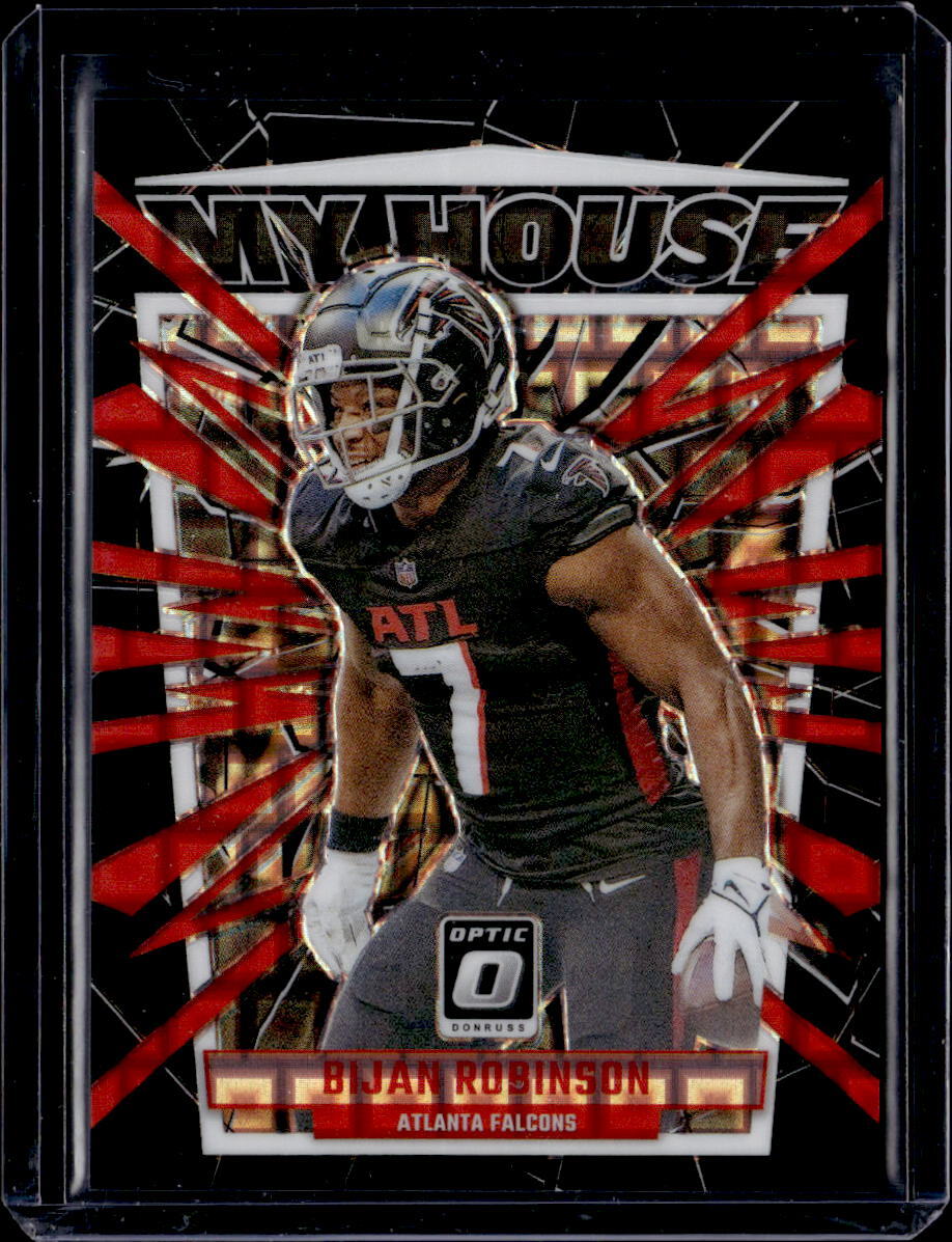 2023 Donruss Optic #4 Bijan Robinson My House! Black Pandora #/25