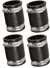 P1056-150 Fernco 1-1/2" x1-1/2" Flexible Pipe Coupling Connectors - Pack of 4