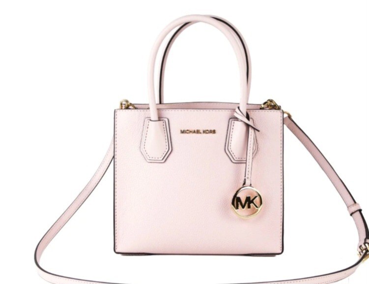 Michael Kors Mercer Medium Saffiano Leather Accordion Crossbody Bag