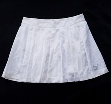 Puma Womens White Archive Pleated Skirt NWT Size Medium
