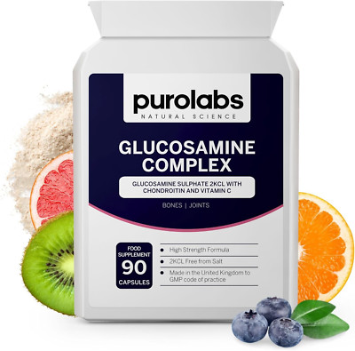 Glucosamin Komplex | Hochfestes Glucosamin mit Chondroitin & Vitamin C | J