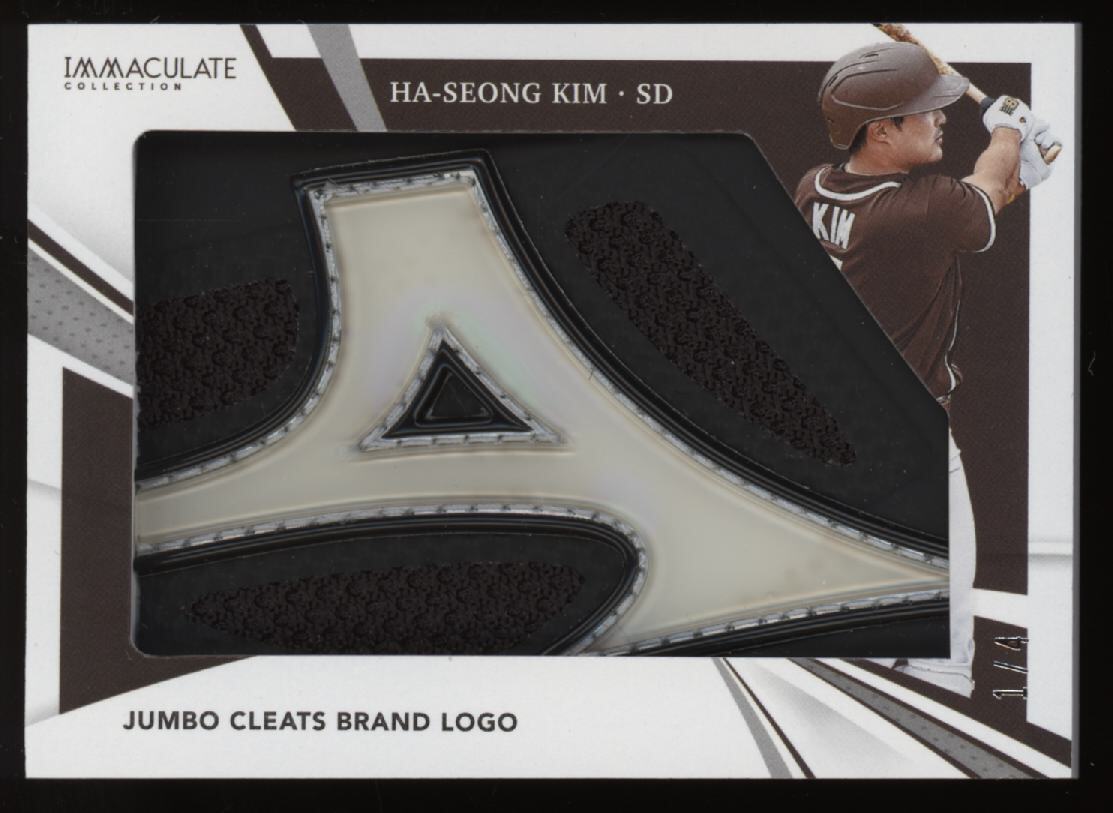 2021 Ha-Seong Kim Panini Immaculate Game Used Jumbo Cleat Logo Patch #1/4