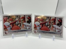SHOHEI OHTANI 2022 TOPPS DUGOUT CONGRATULATIONS #416 ANGELS