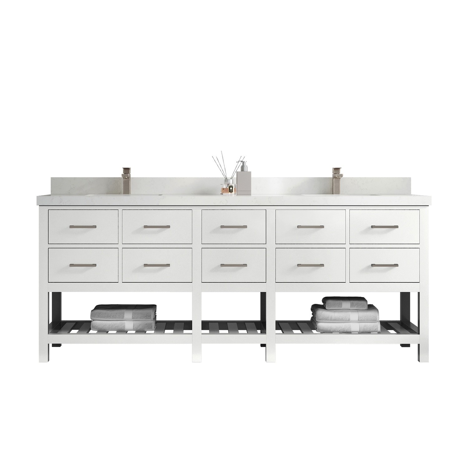 Willow Collections 84x22 Parker Double Bathroom Vanity with Sink