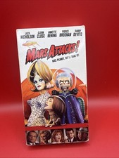 Mars Attacks! VHS Tape Jack Nicholson Danny Devito Tim Burton 1996 Tested Rare