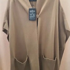 Georges Rech Hood Knit Cape Coat - New