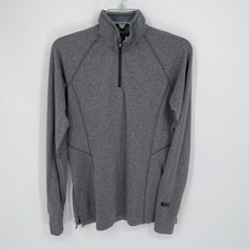 REI Women's Gray Quarter Zip Active Pullover Top Hiking Trail Sweatshirt Size S